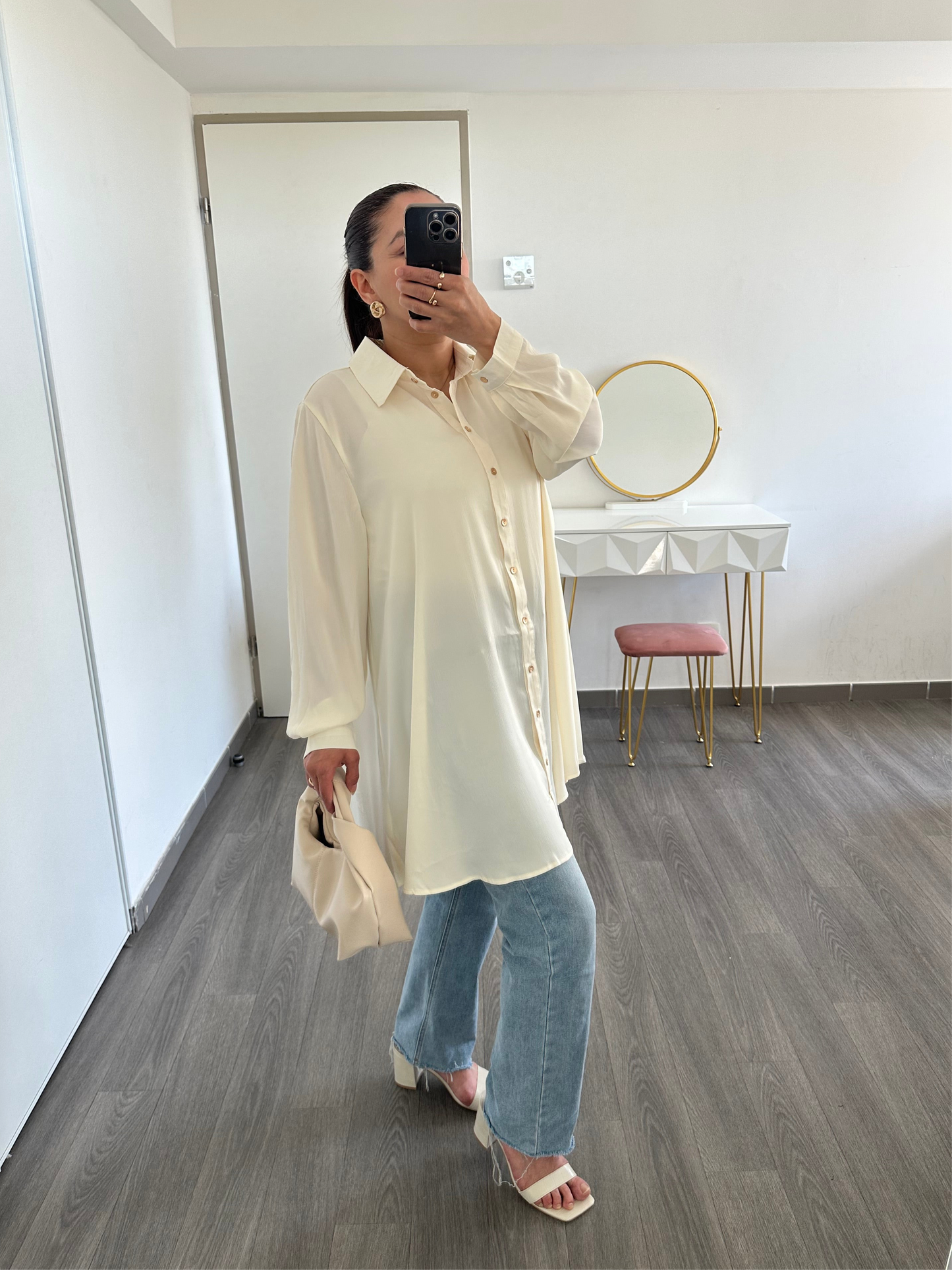 Chemise longue fluide