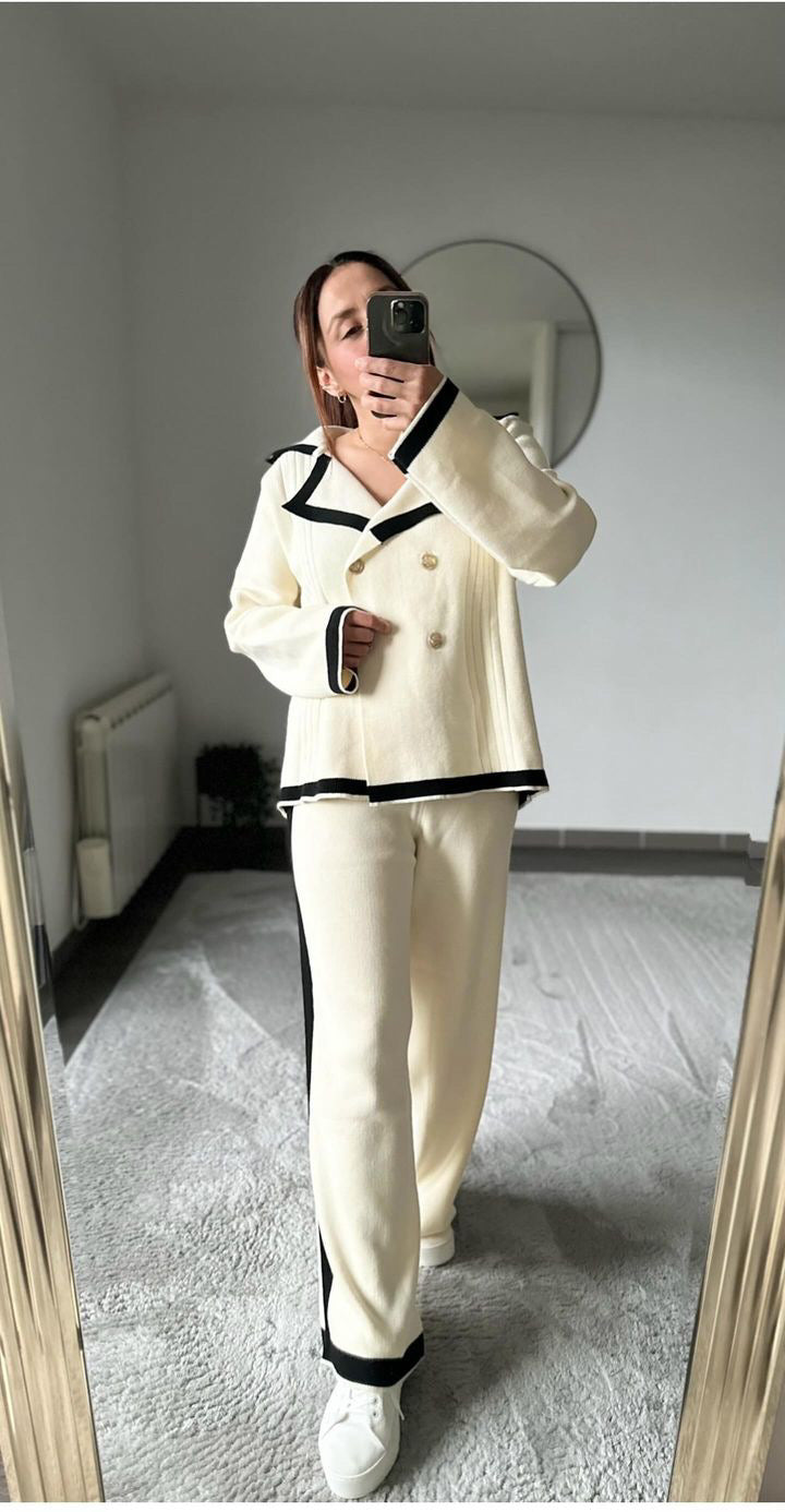 Ensemble marin beige