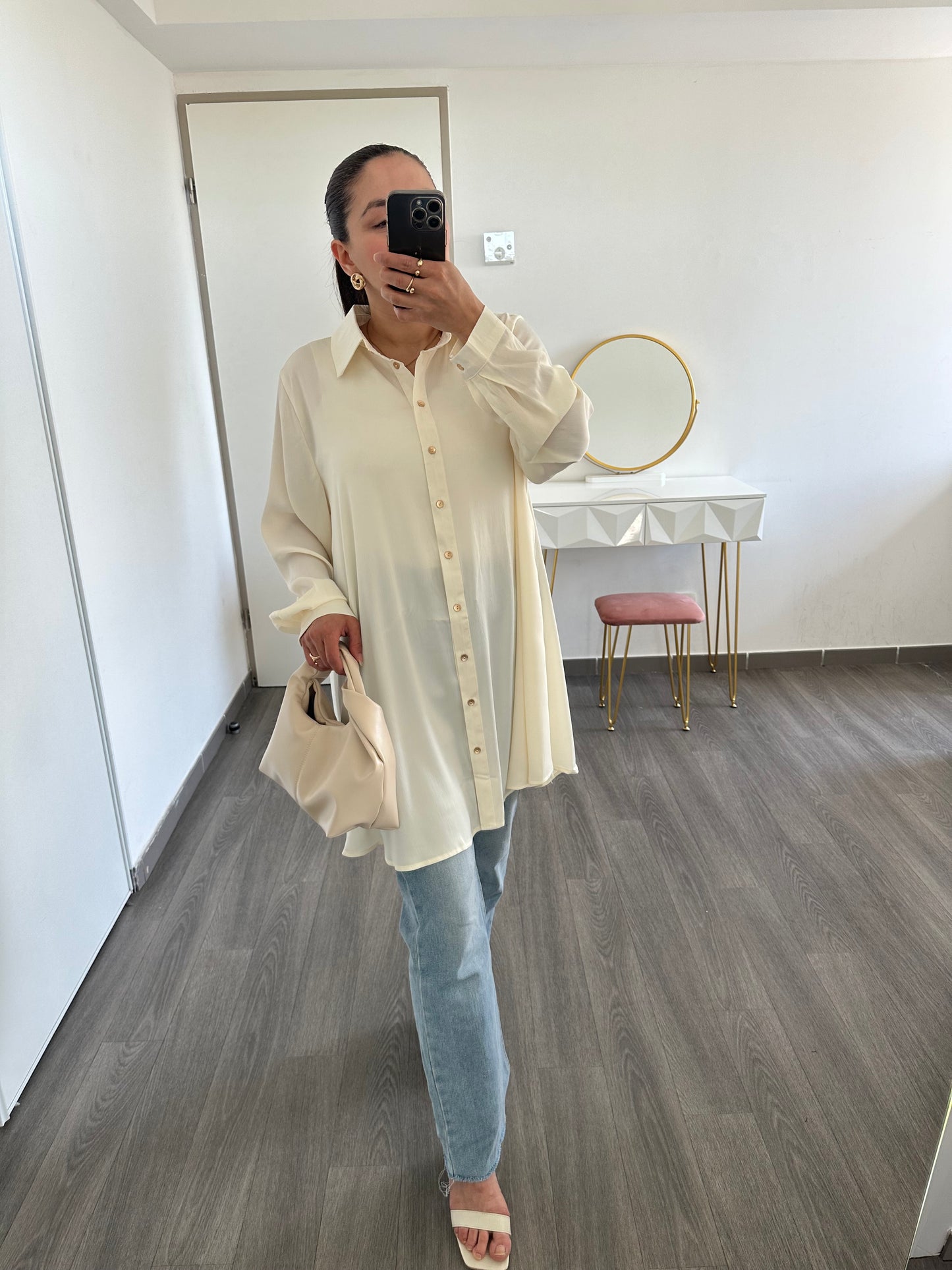 Chemise longue fluide