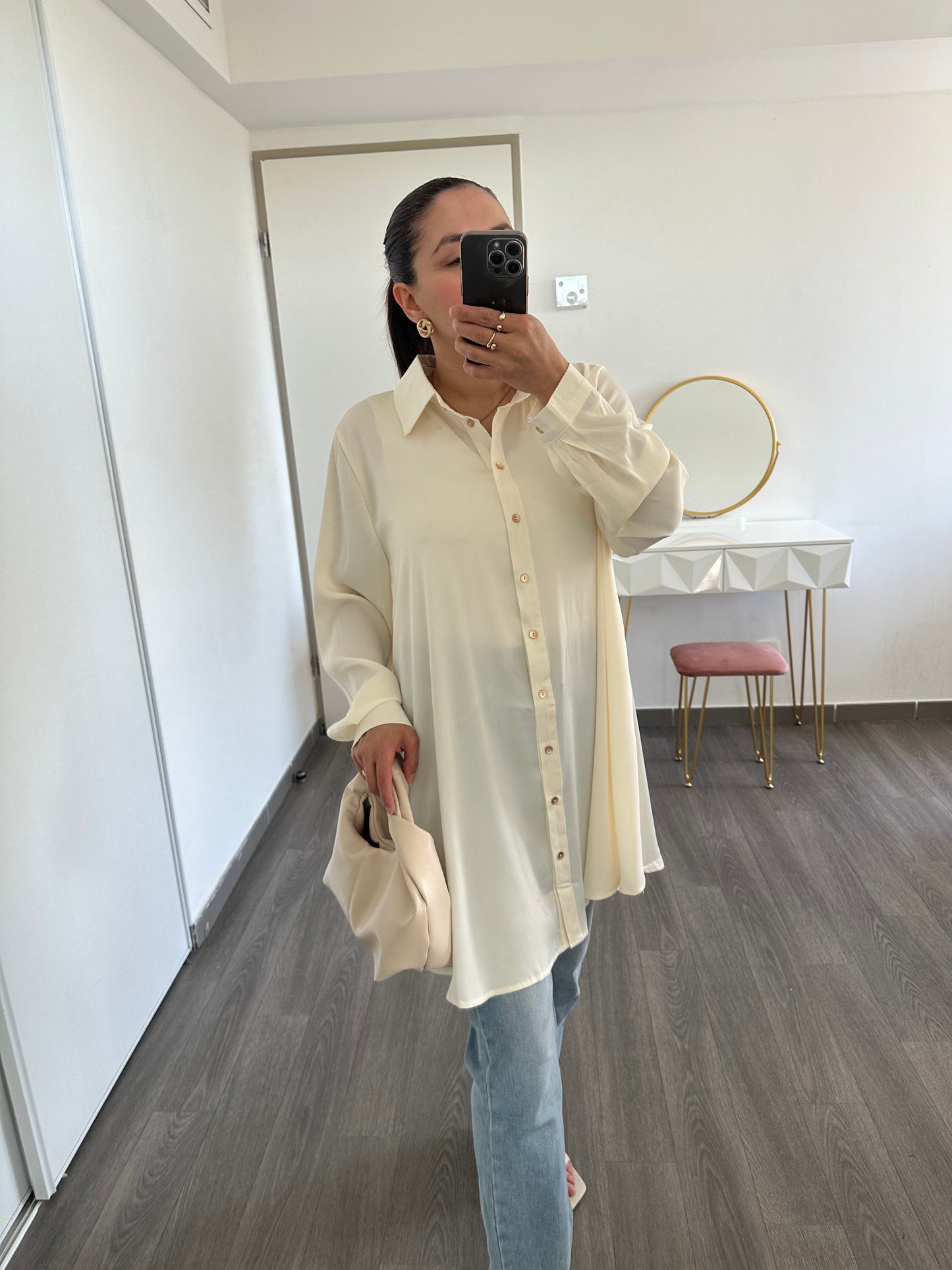 Chemise longue fluide