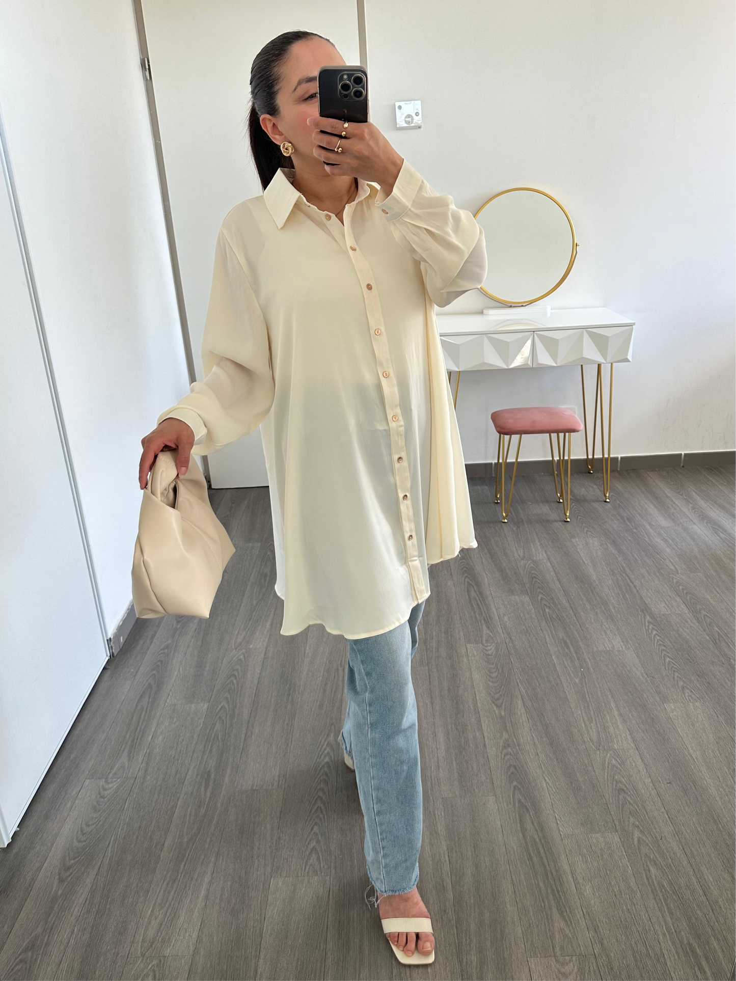 Chemise longue fluide