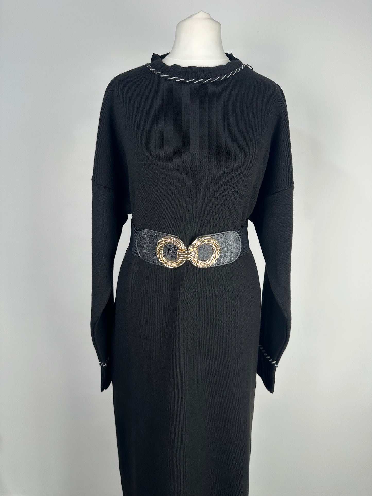 Robe en maille Noire