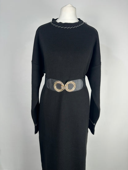 Robe en maille Noire