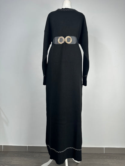 Robe en maille Noire