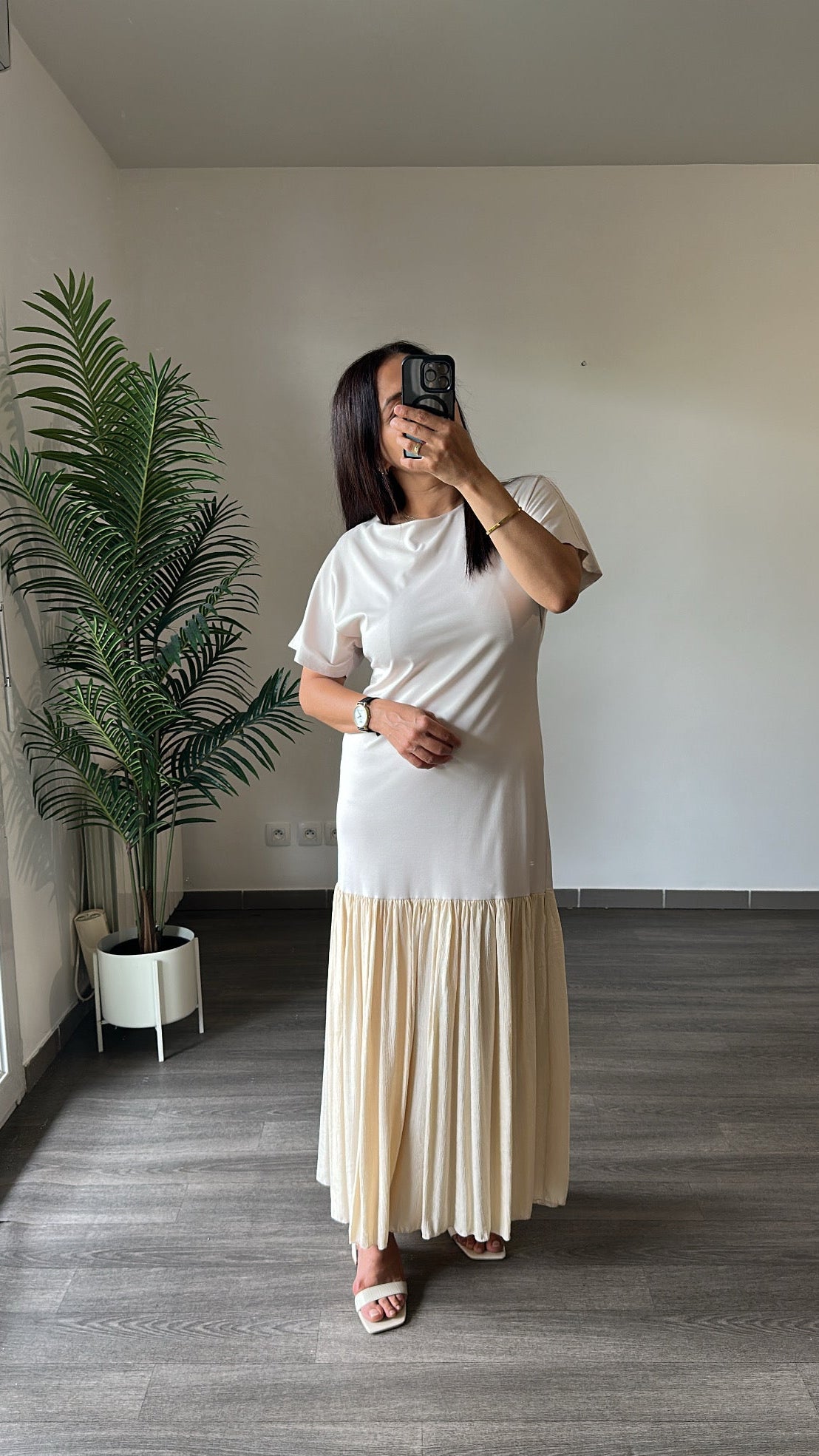Robe Longue Crème