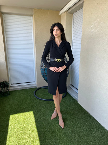 Robe portefeuille avec ceinture