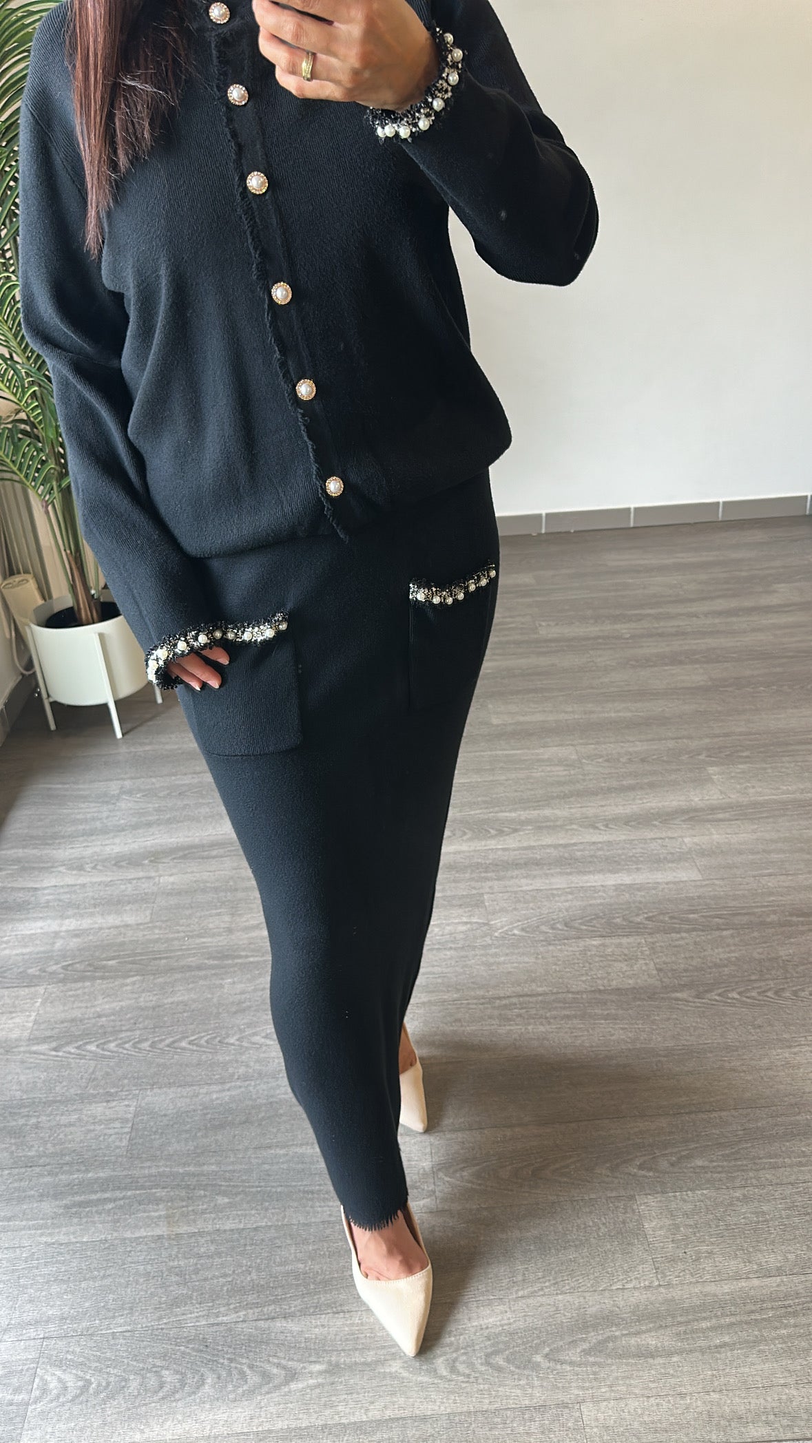 Ensemble jupe et cardigan