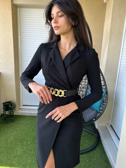 Robe portefeuille avec ceinture