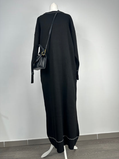 Robe en maille Noire
