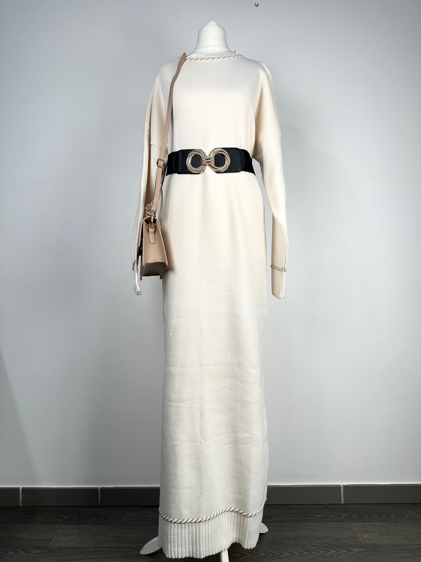 Robe longue en maille