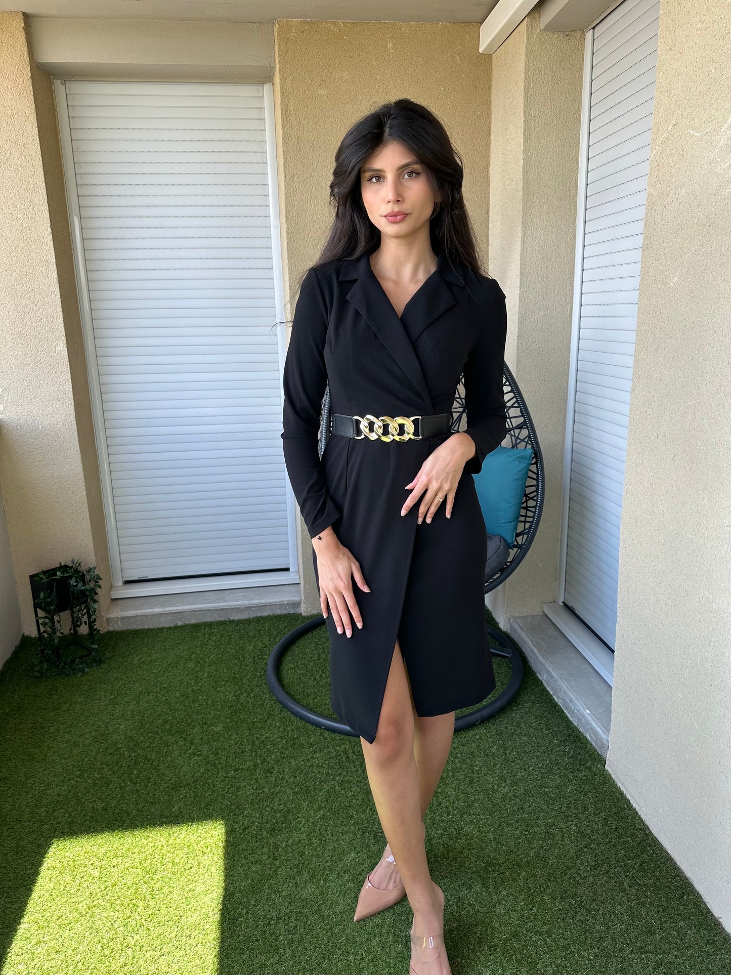 Robe portefeuille avec ceinture