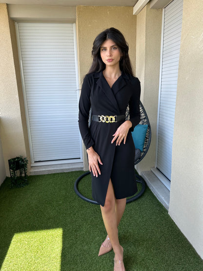 Robe portefeuille avec ceinture