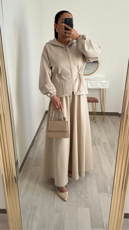 Ensemble jupe et sweat à capuche