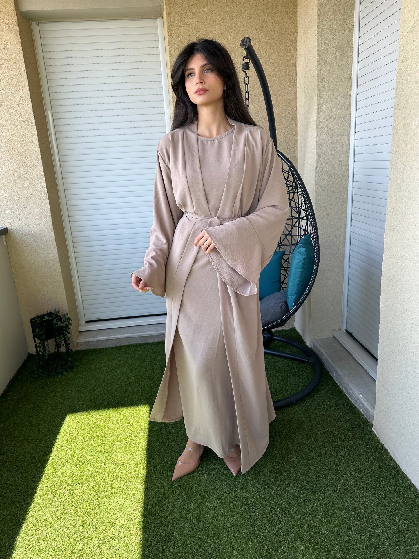 Ensemble abaya et kimono
