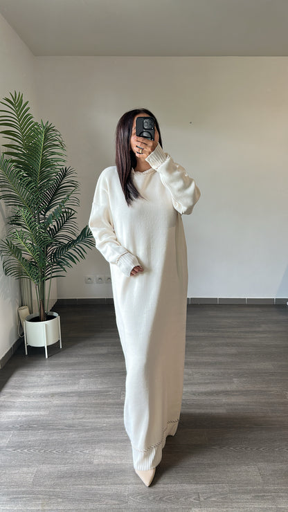Robe longue en maille