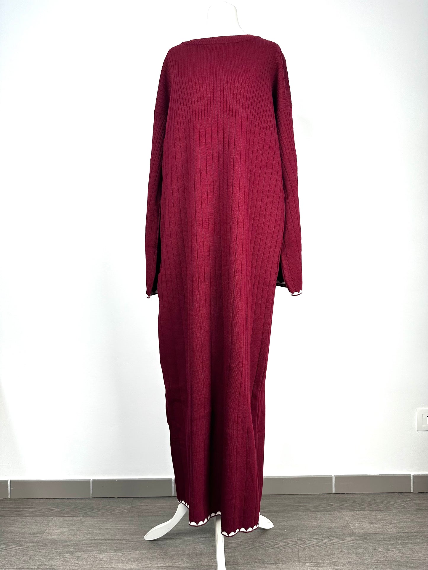Robe longue bordeaux