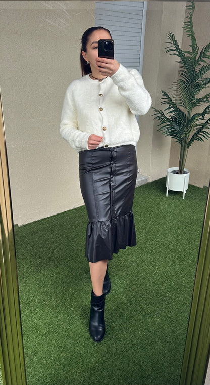 Jupe simili cuir