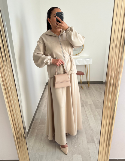 Ensemble jupe et sweat à capuche