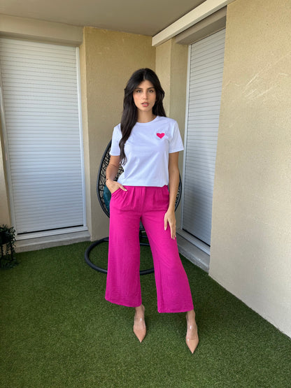 Pantalon fuchsia