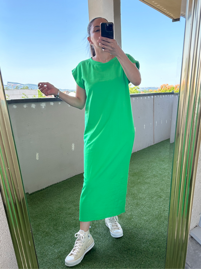 Robe basic verte