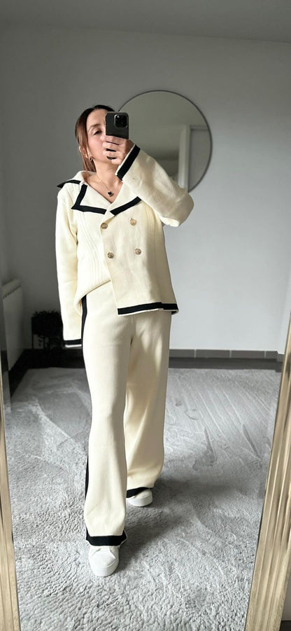 Ensemble marin beige