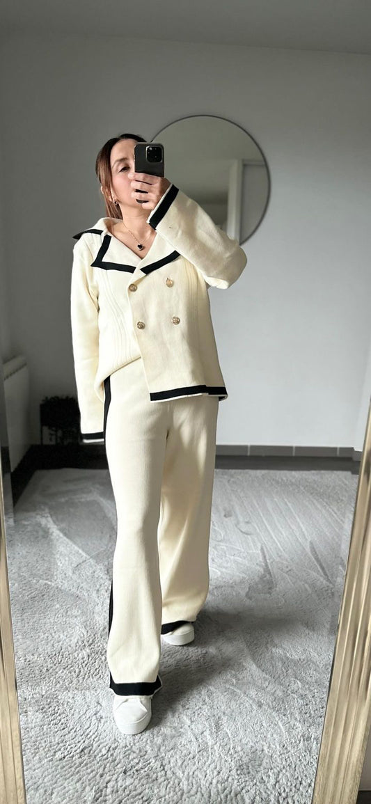 Ensemble marin beige