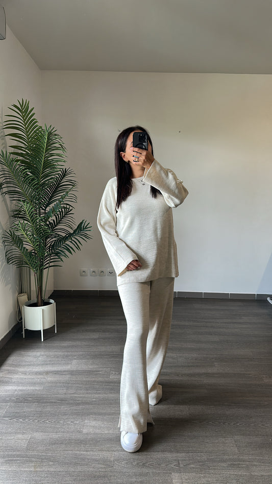 Ensemble en maille cocooning