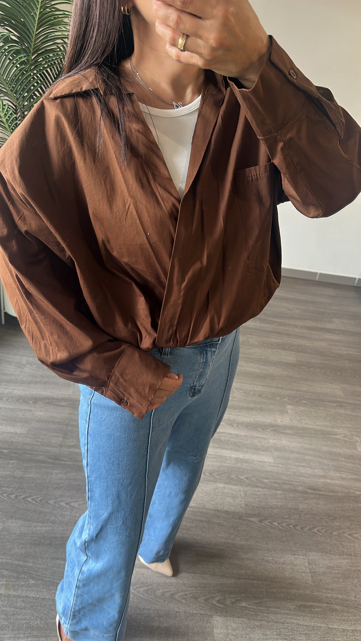 Blouse Marron Chocolat