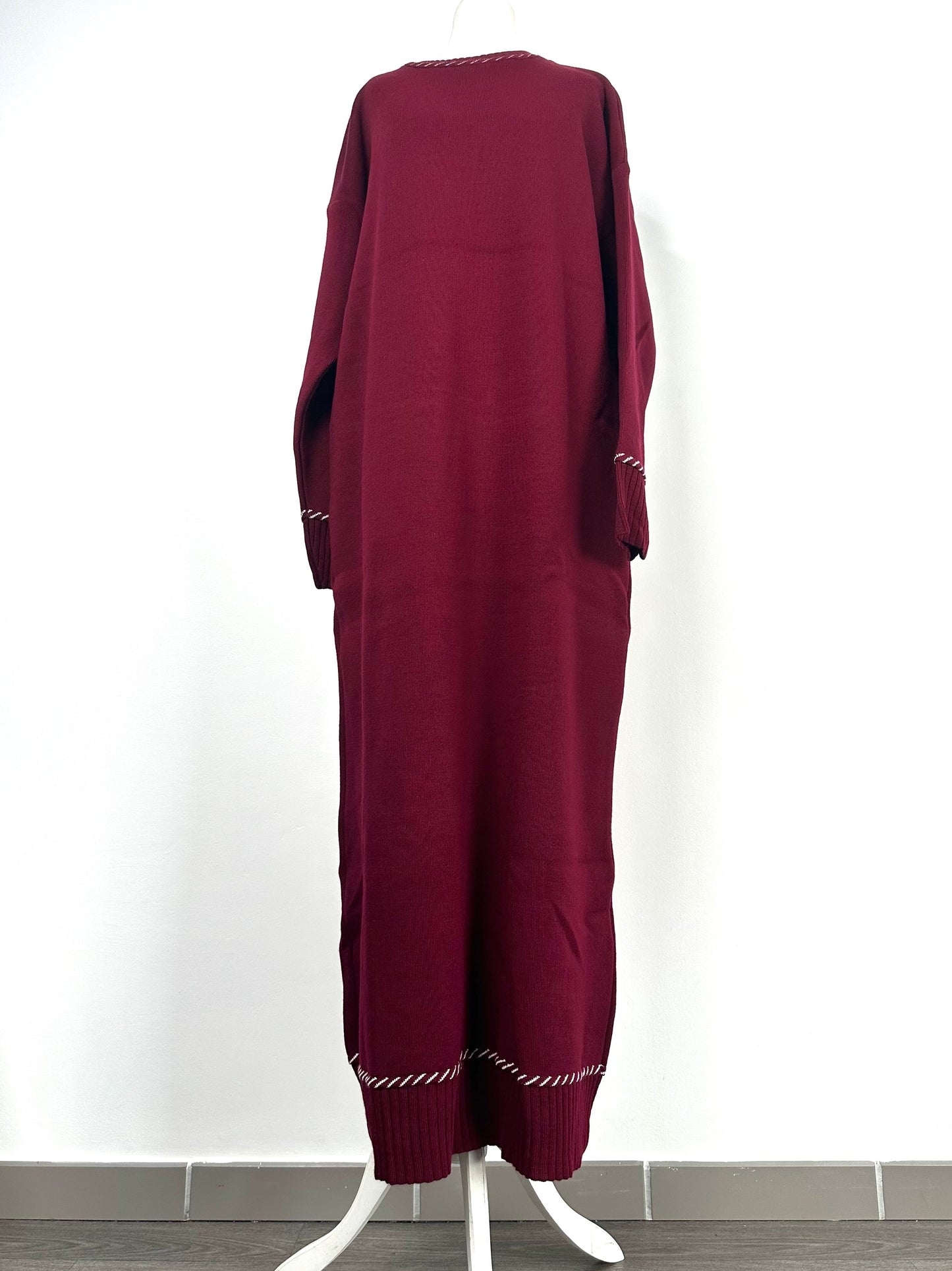 Robe longue bordeaux