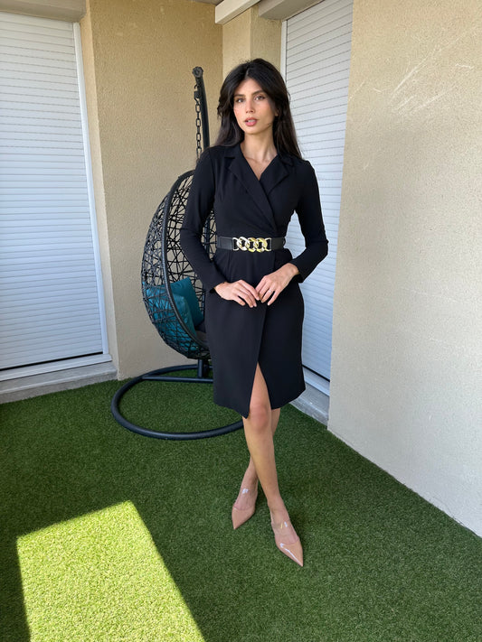 Robe portefeuille avec ceinture