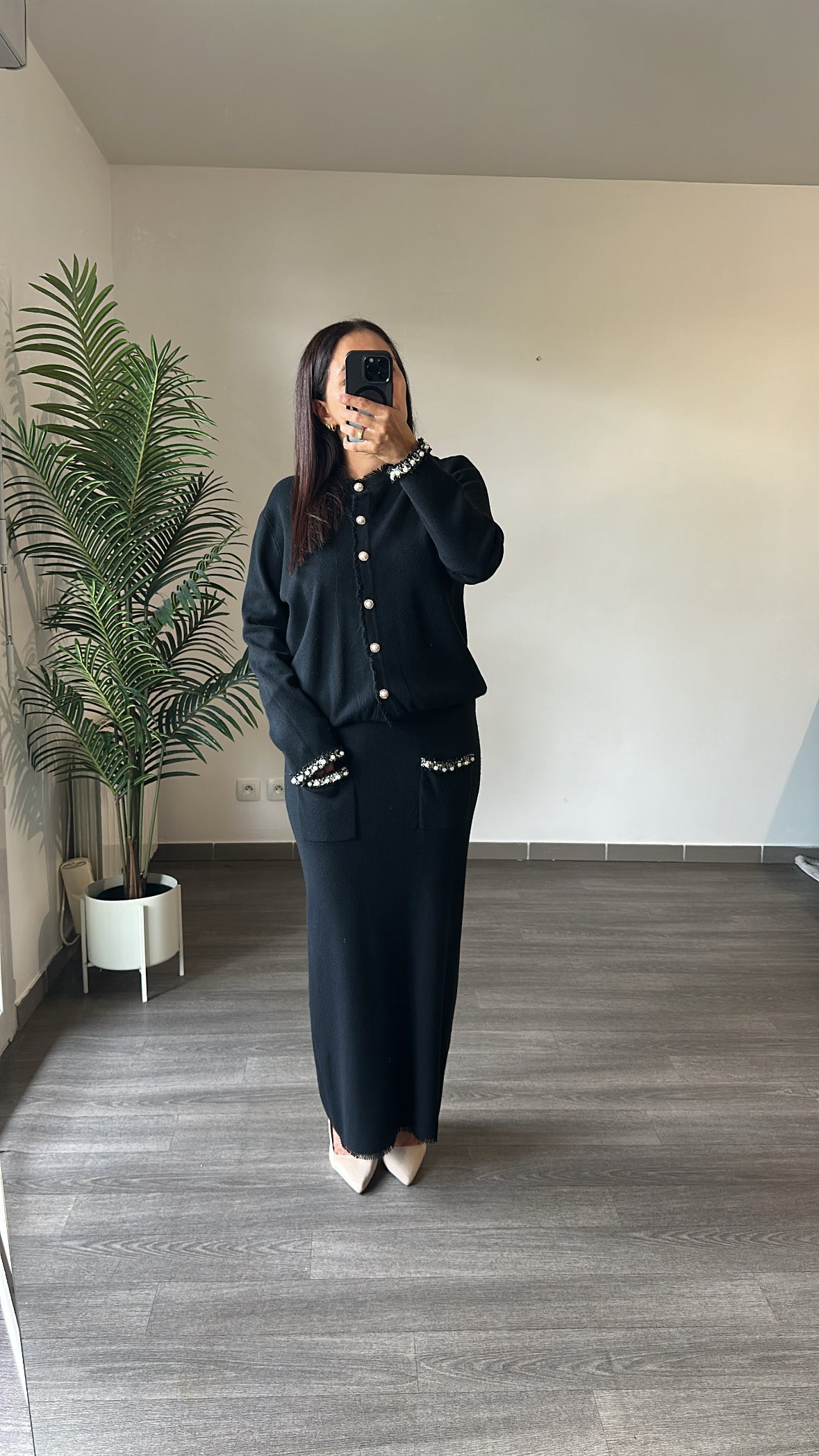 Ensemble jupe et cardigan