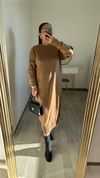 Robe pull camel