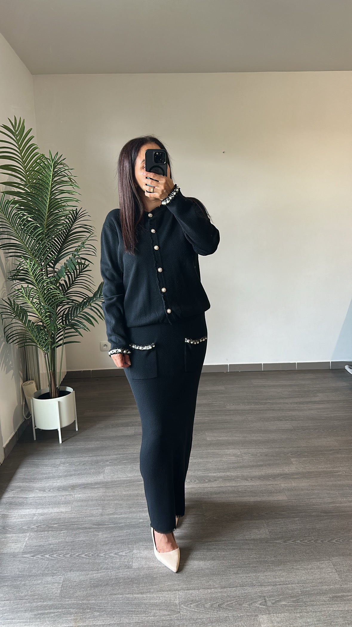 Ensemble jupe et cardigan