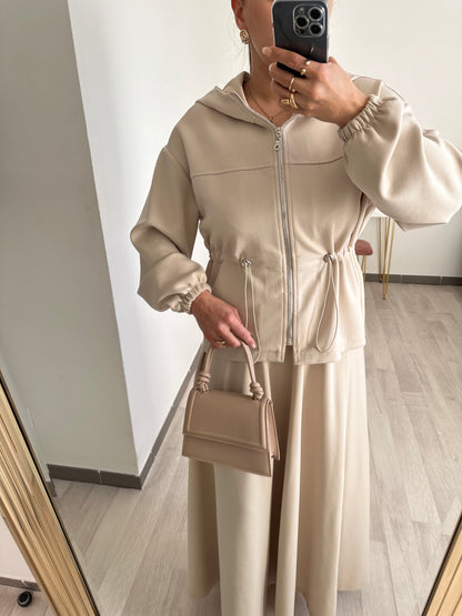 Ensemble jupe et sweat à capuche