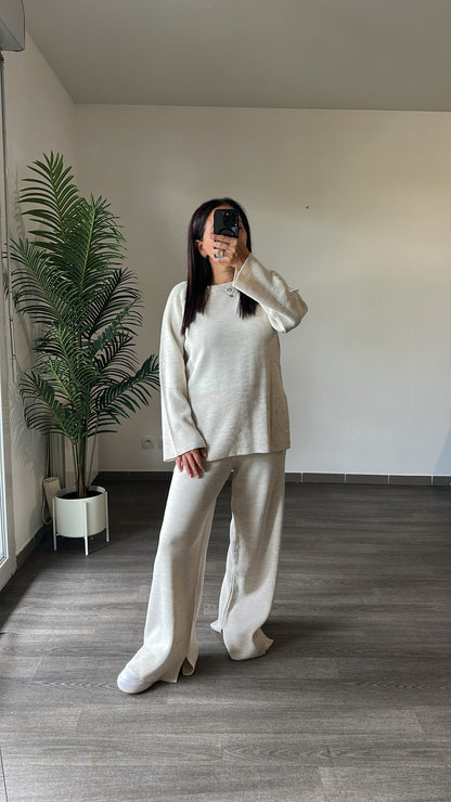 Ensemble en maille cocooning
