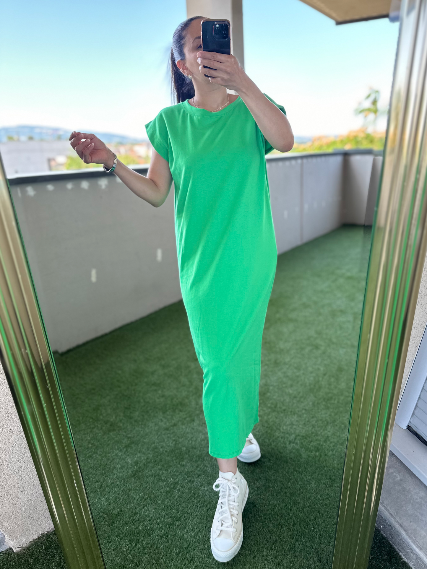 Robe basic verte