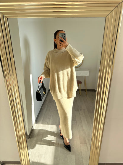 Ensemble jupe pull doux