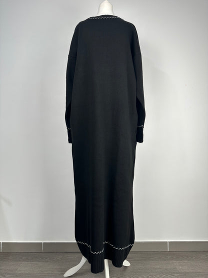 Robe en maille Noire