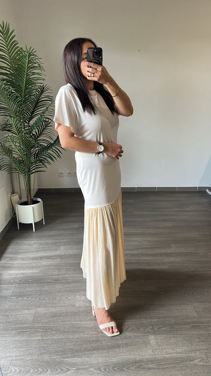 Robe Longue Crème