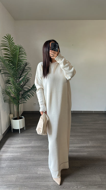 Robe longue en maille