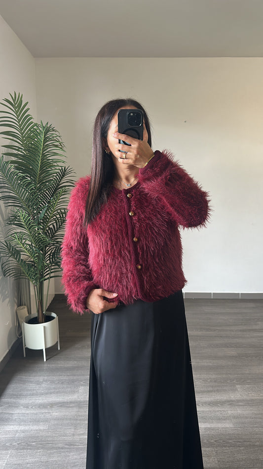 Cardigan bordeaux