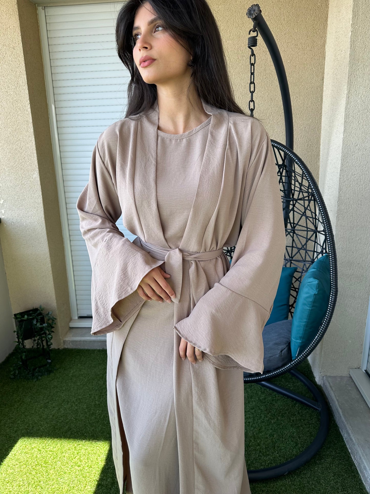 Ensemble abaya et kimono