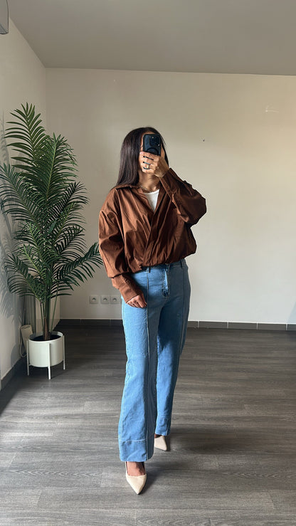 Blouse Marron Chocolat