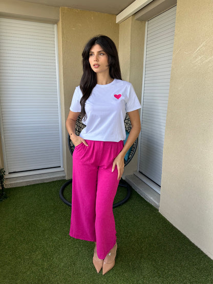 Pantalon fuchsia