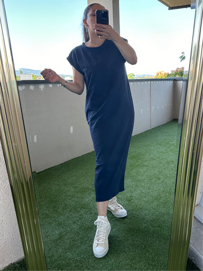 Robe basic bleu marine