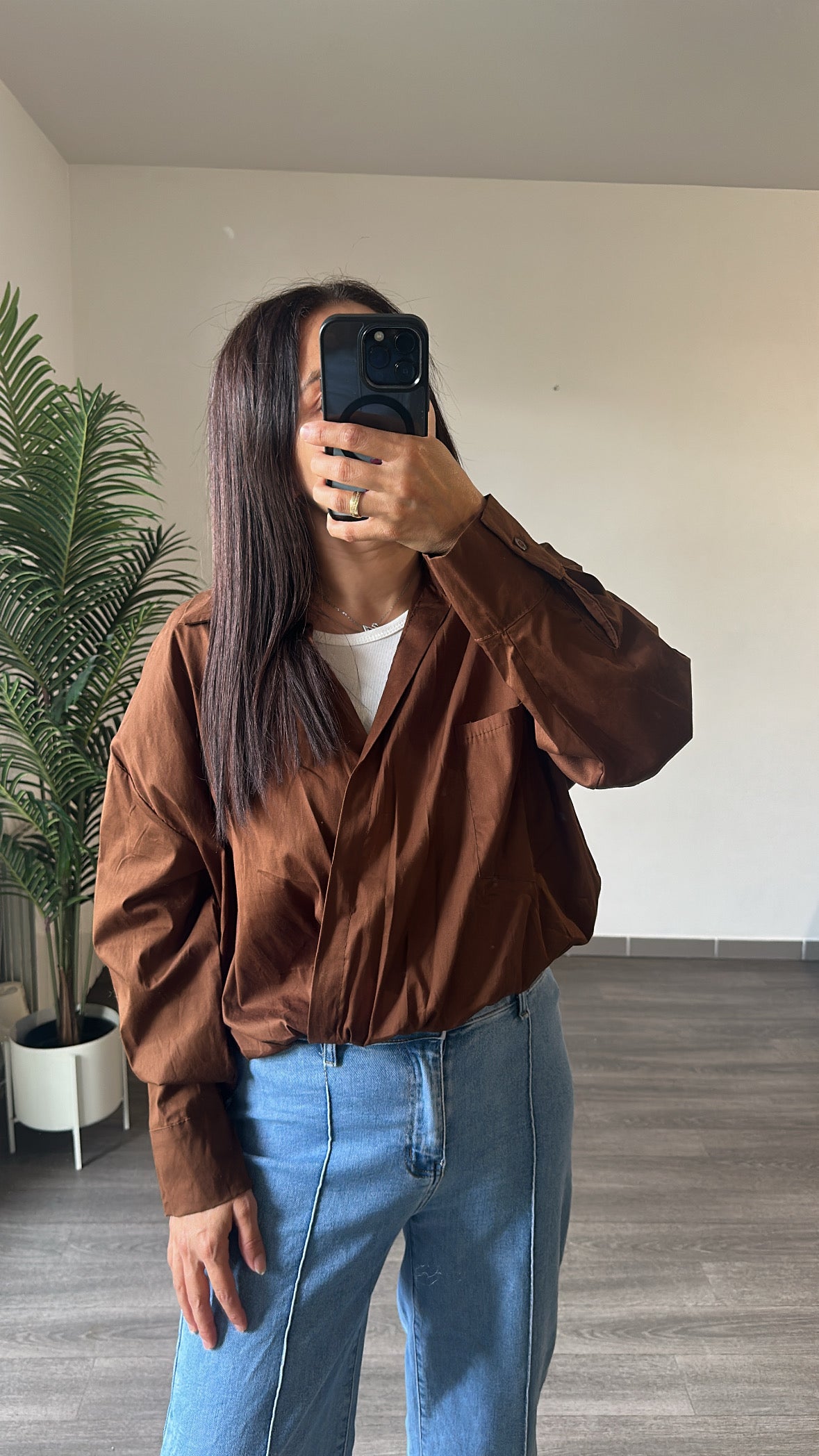 Blouse Marron Chocolat