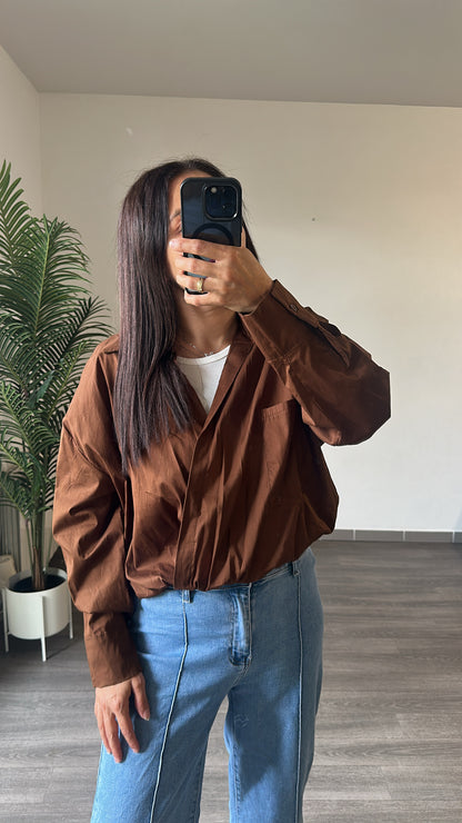 Blouse Marron Chocolat