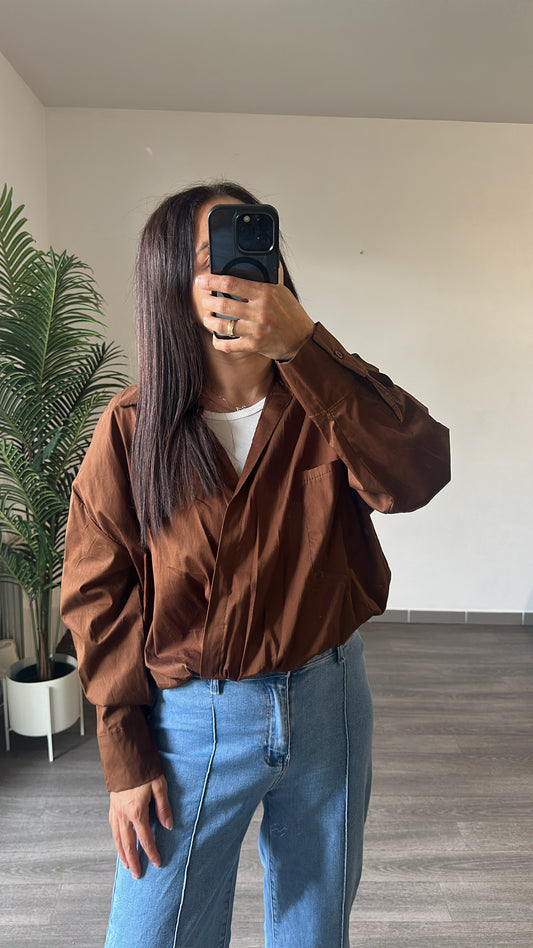 Blouse Marron Chocolat