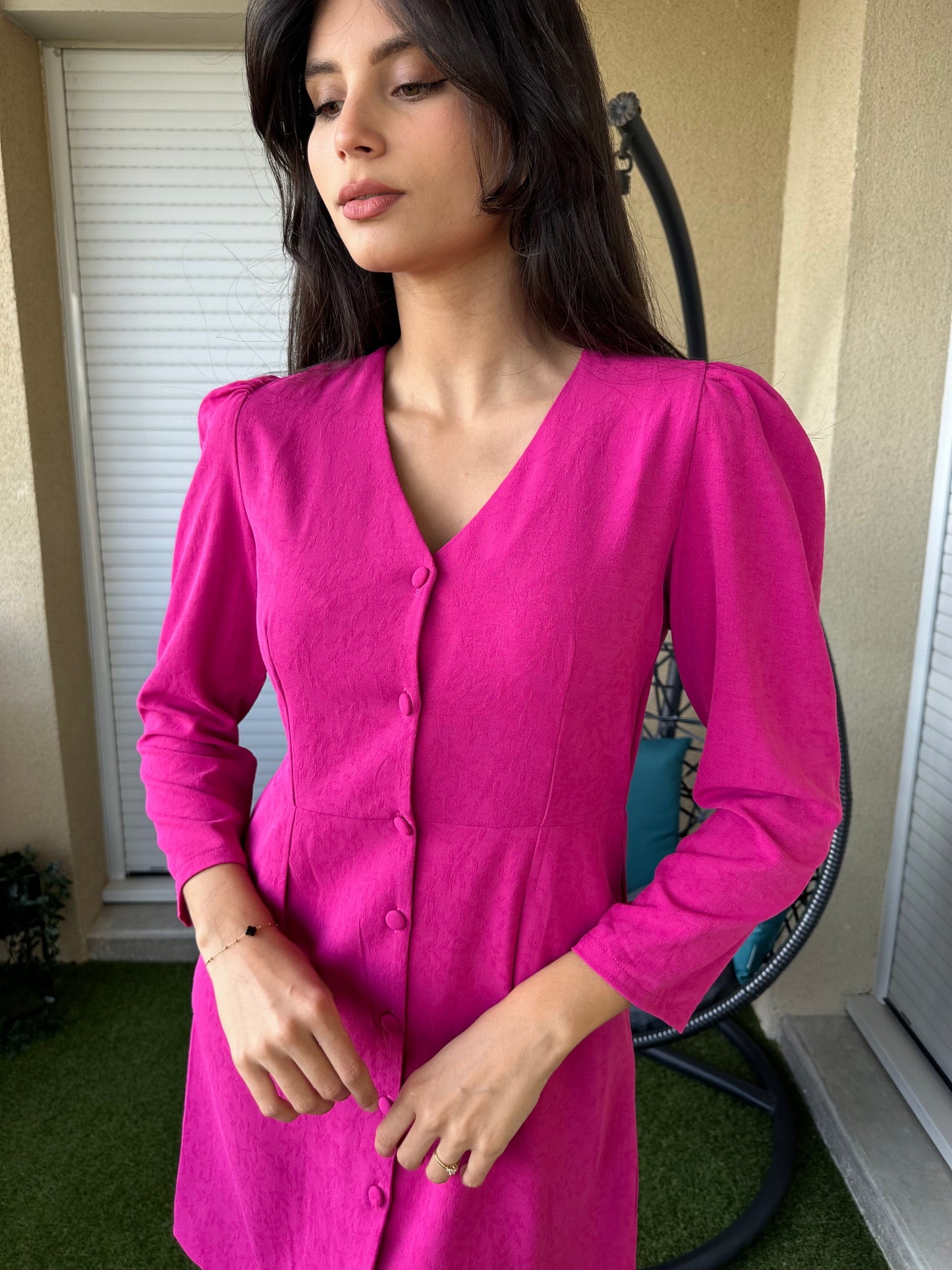 Robe couleur fuchsia