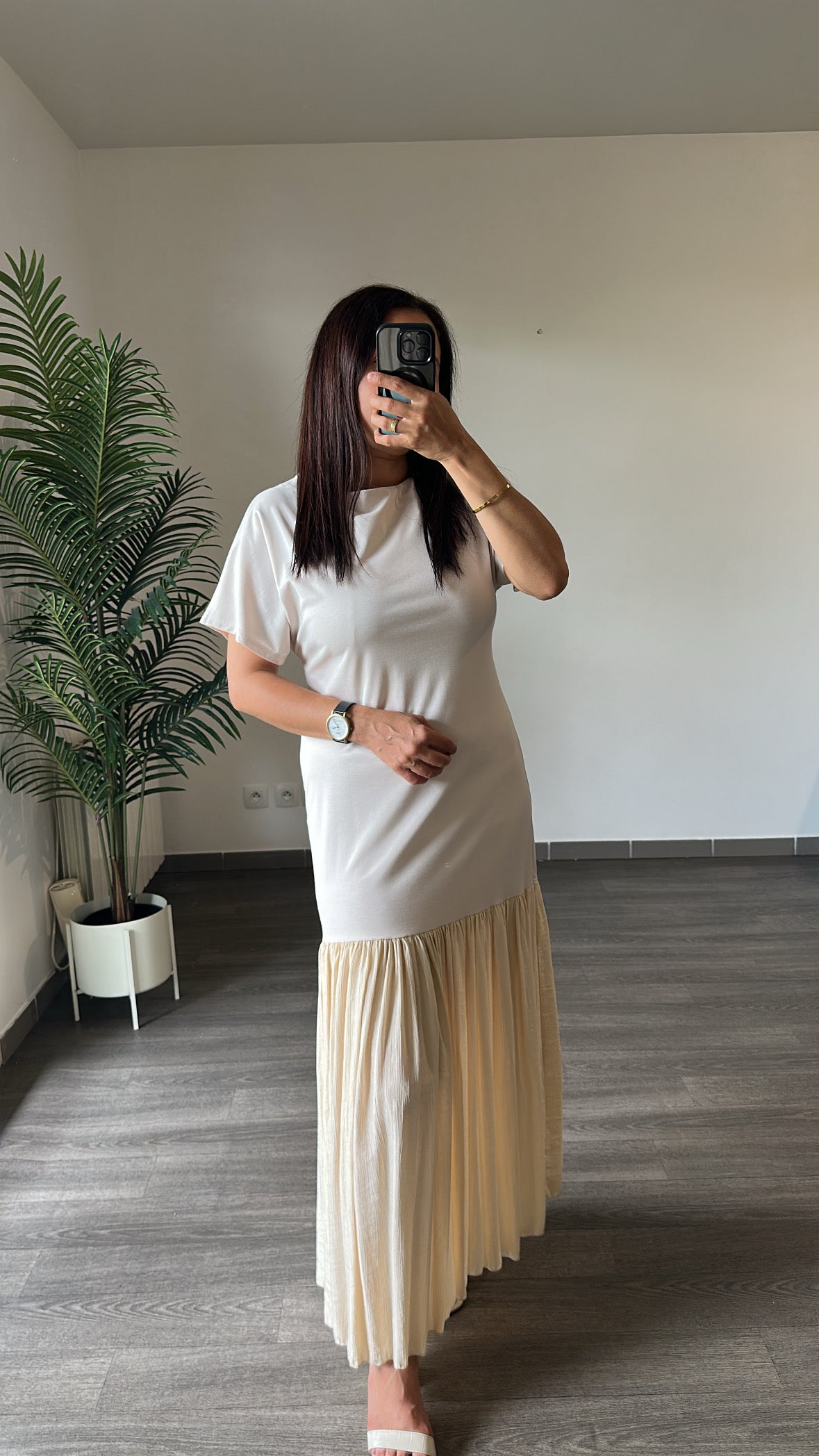Robe Longue Crème